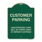 Signmission Designer Series-Unauthorized Cars Will Be Towed Away At Owners Expense, 18" L, 24" H, G-1824-9747 A-DES-G-1824-9747 - alternate 1